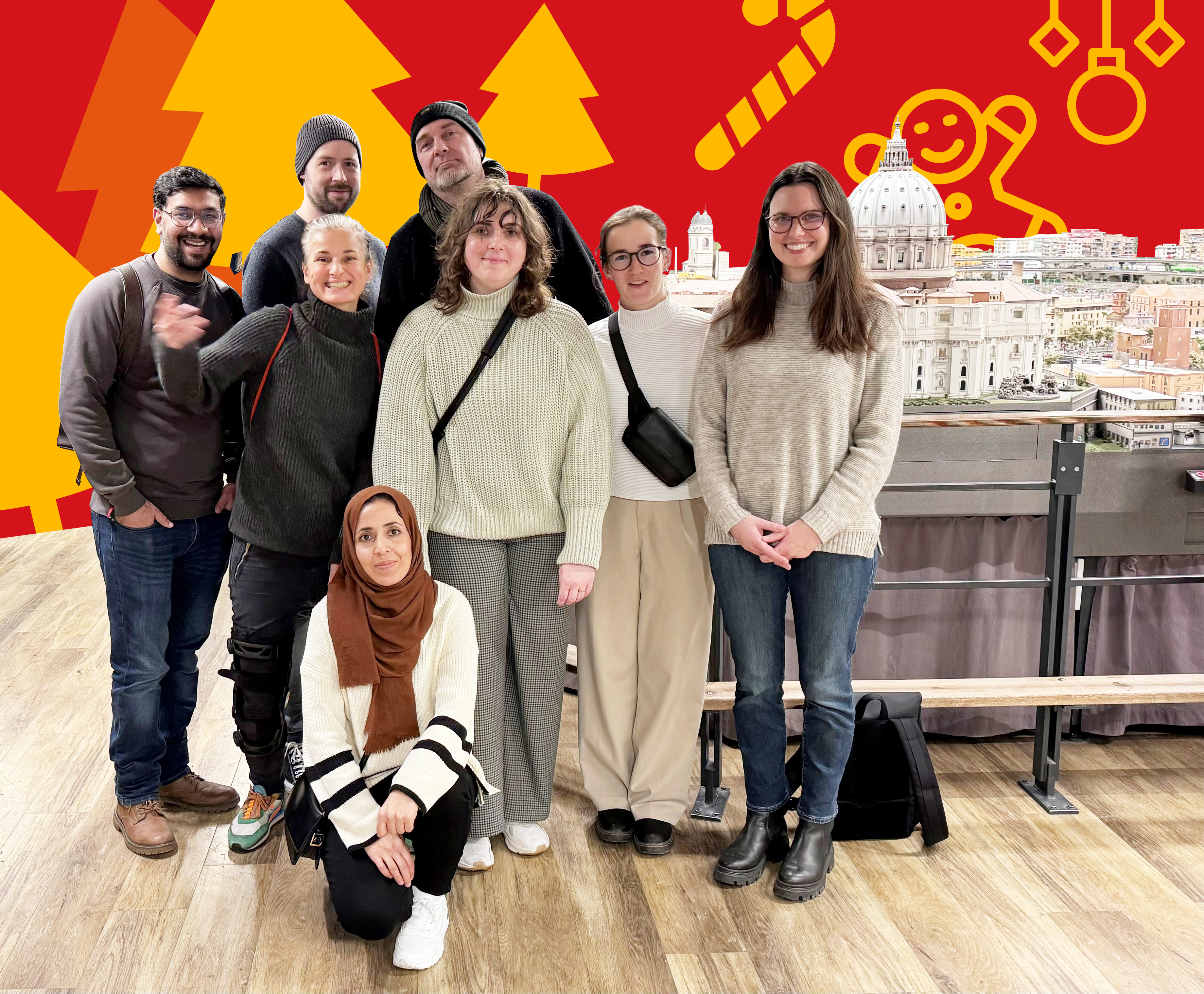 Das SCHOKO-Team bei der Weihnachtsfeier