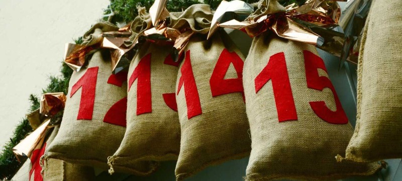 SCHOKOLADENSEITE.net Digitaler Adventskalender 2021 - Säckchen mit Nummern