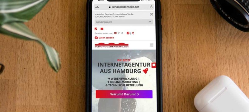 SCHOKOLADENSEITE.net - Webseiten Relaunch