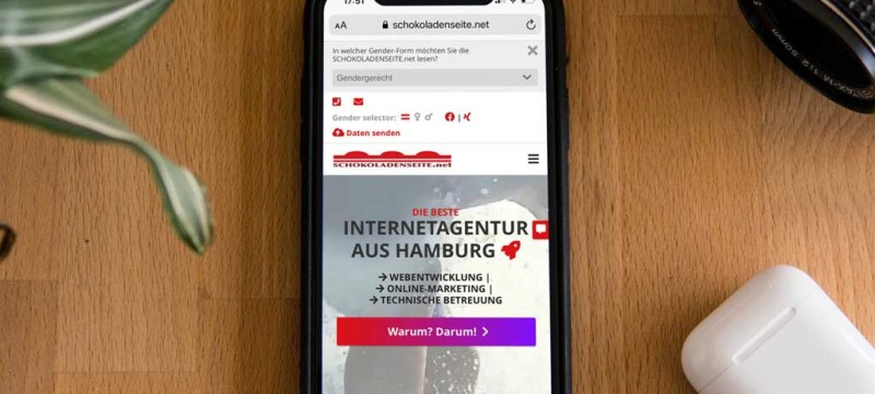 SCHOKOLADENSEITE.net - Webseiten Relaunch