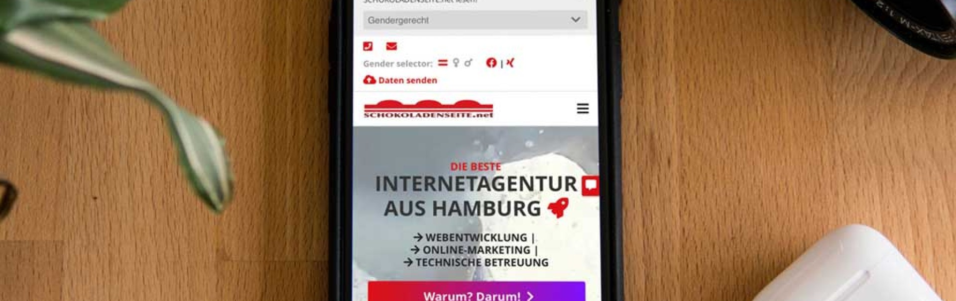 SCHOKOLADENSEITE.net - Webseiten Relaunch
