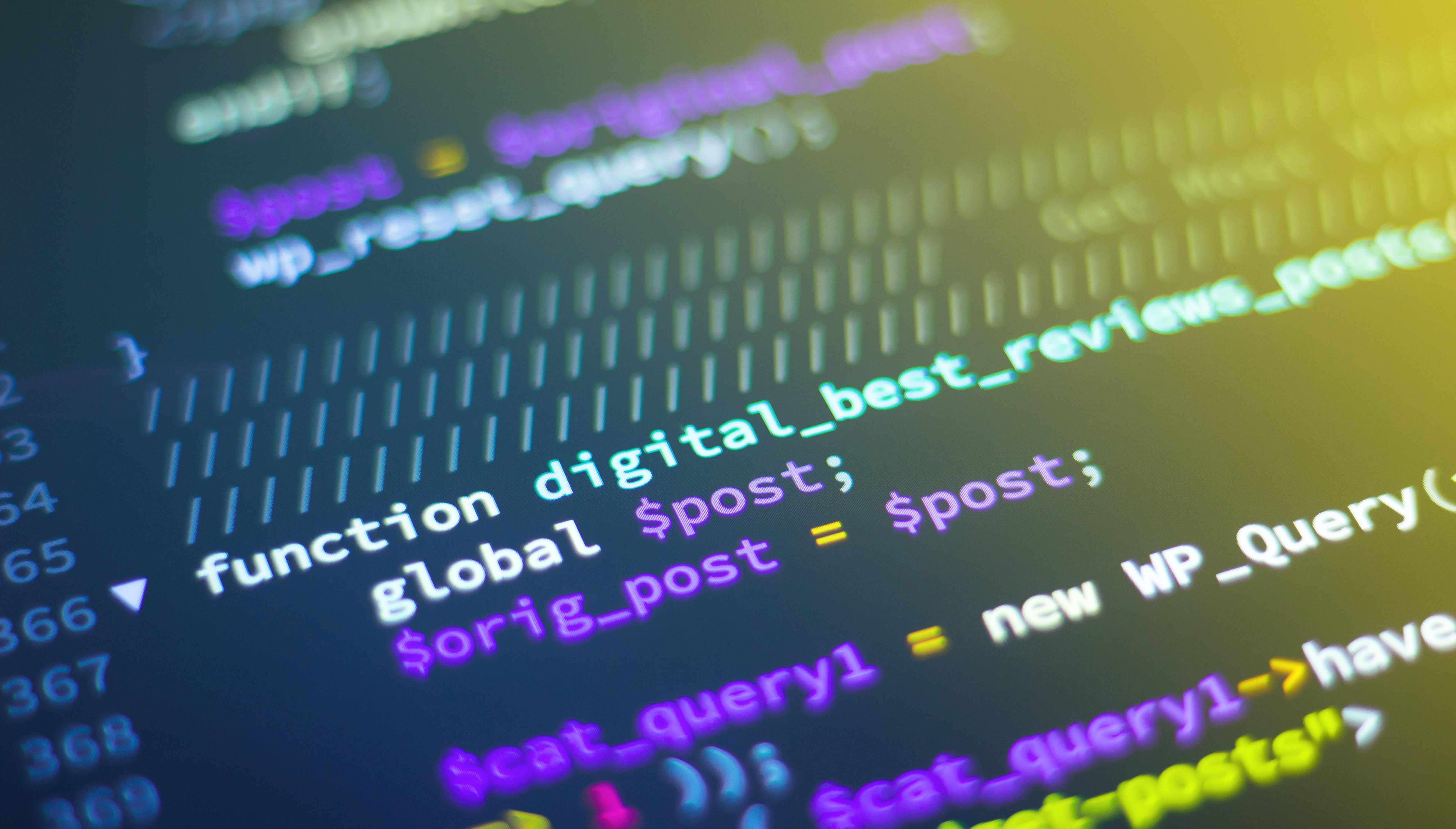 Code in einem Texteditor