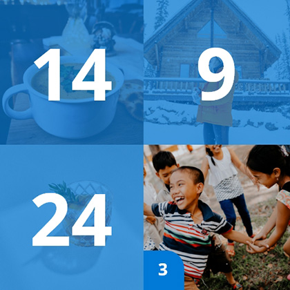 chocfair cal - Digitaler Adventskalender - Beispiel Design Ausschnit Screenshot