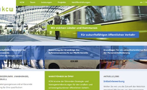 Desktop-Screenshot Kirby Webseite für KCW von SCHOKOLADENSEITE.net