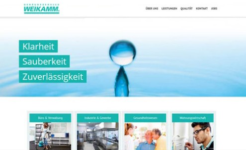 Desktop-Screenshot Wordpress Webseite für Weikamm von SCHOKOLADENSEITE.net
