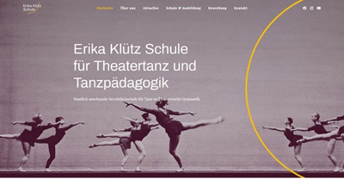 Desktop-Screenshot Wordpress Webseite für Erika Klütz Schule von SCHOKOLADENSEITE.net