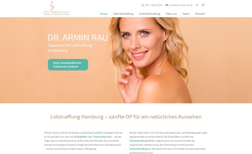 Desktop Screenshot von der Startseite von Lidplastik Hamburg