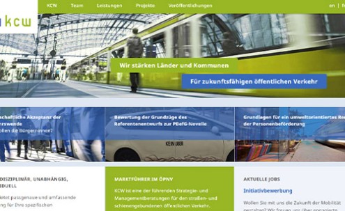 Desktop-Screenshot Kirby Webseite für KCW von SCHOKOLADENSEITE.net