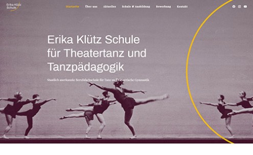 Desktop-Screenshot Wordpress Webseite für Erika Klütz Schule von SCHOKOLADENSEITE.net