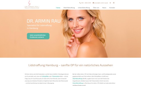 Desktop Screenshot von der Startseite von Lidplastik Hamburg